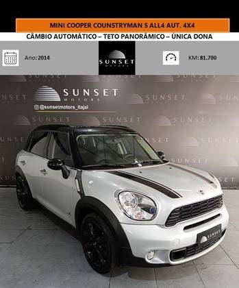 MINI COUNTRYMAN 1.6 S ALL4 4X4 16V 184CV TURBO GASOLINA 4P AUTOMÁTICO MINI COUNTRYMAN 1.6 S ALL4 4X4 16V 184CV TURBO GASOLINA 4P AUTOMÁTICO